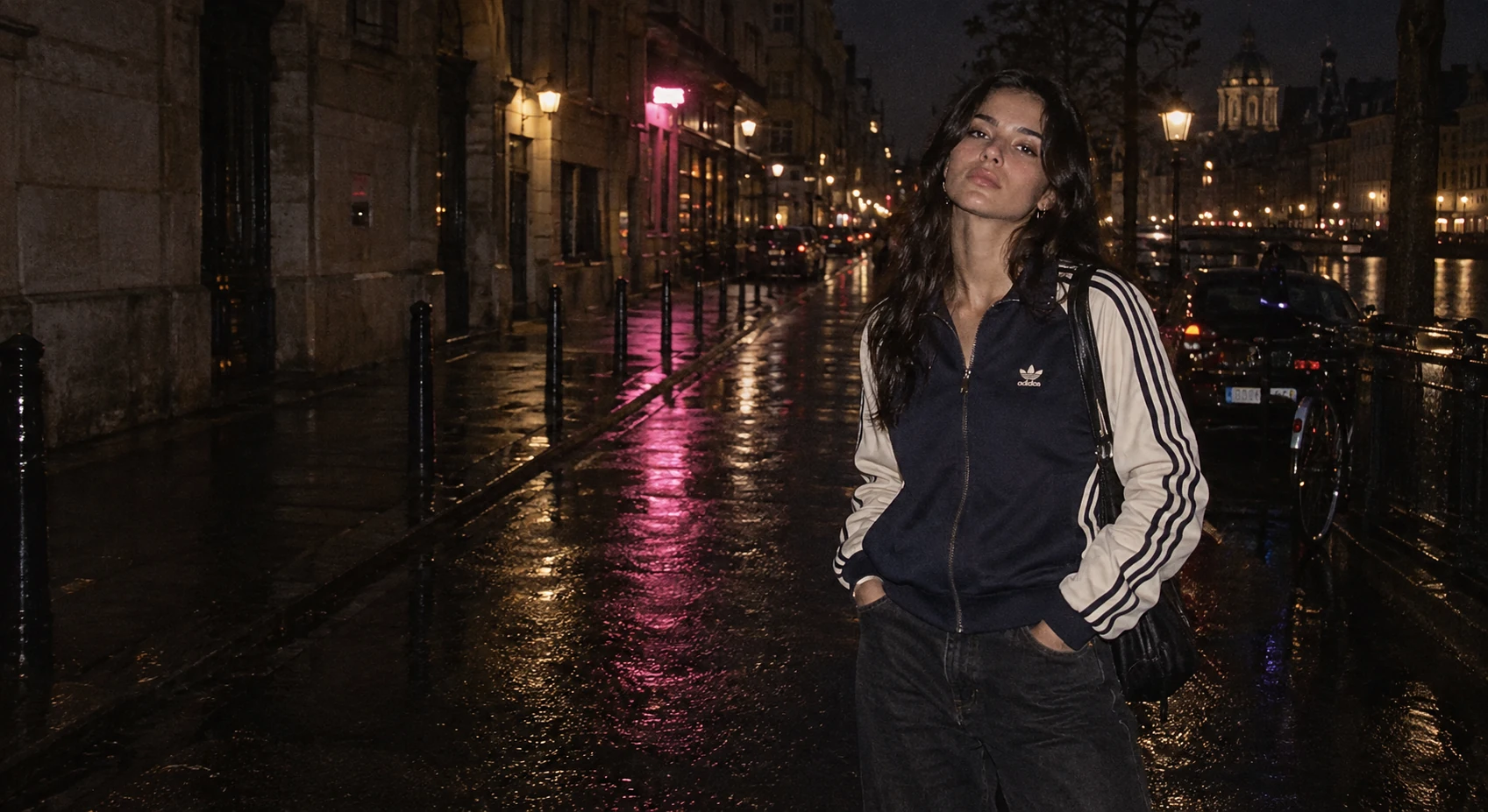 Editorial DÉCADA de mujer con chaqueta vintage
